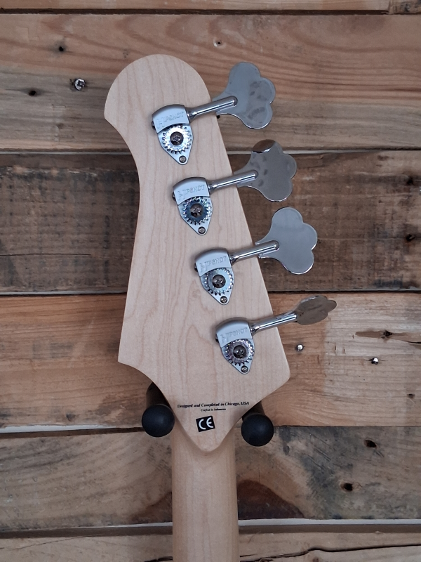 Lakland Skyline 44-60 Custom Bass, 4-String - Ice Blue Metallic Gloss, second hand